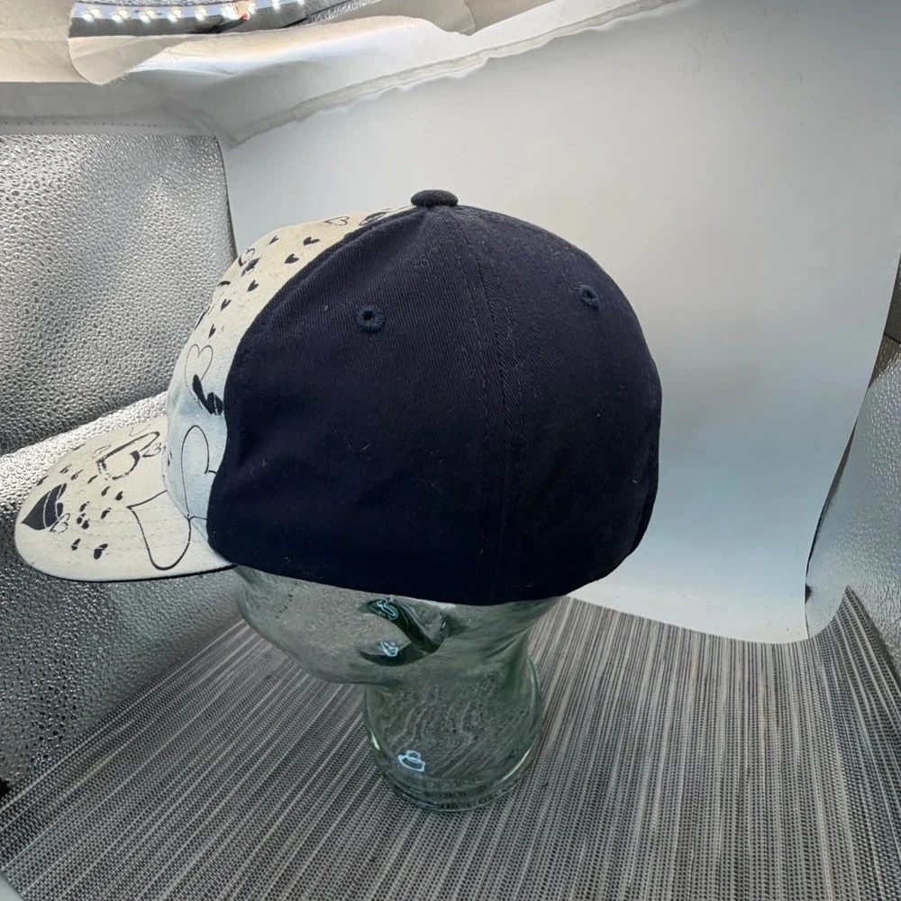 New York Yankees MLB Kids Hat Navy White Heart Print Adjustable Cotton Cap